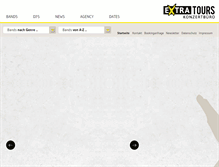Tablet Screenshot of extratours-konzertbuero.de